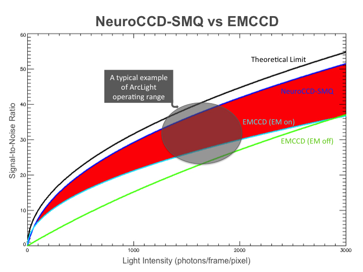 SMQ vs, EMCCD - low light